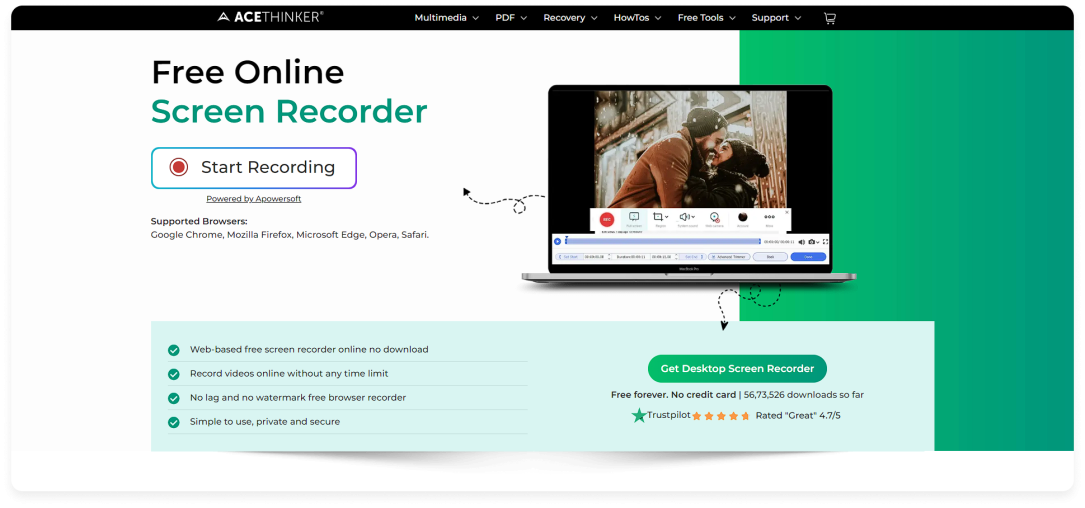 AceThinker Free Online Screen Recorder